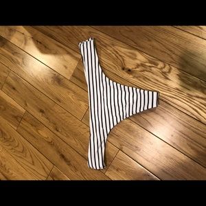 Striped Victoria’s Secret thong bikini